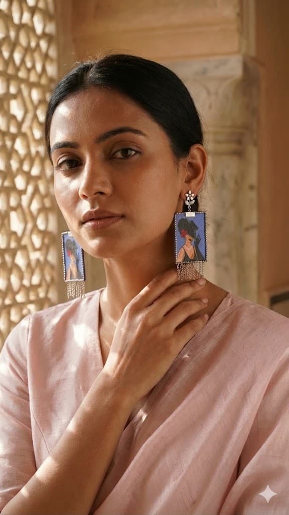 Noir Elegance Earrings thumbnail 3