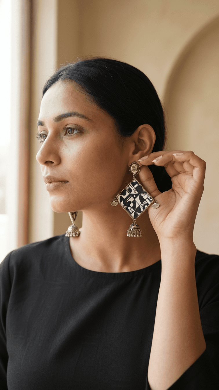 Monochrome Chic Earrings